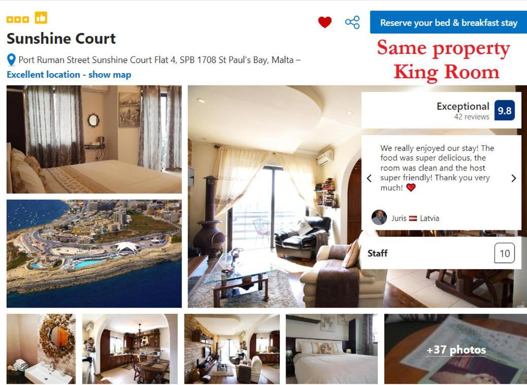 Sunshine Court Budget St. Paul's Bay Dış mekan fotoğraf